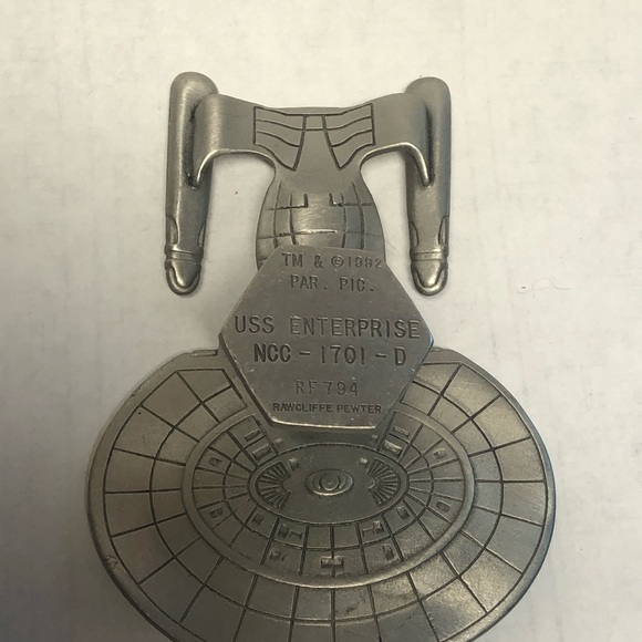 USS Enterprise 1992 Rawcliffe Pewter Star Trek - Picture 6 of 6